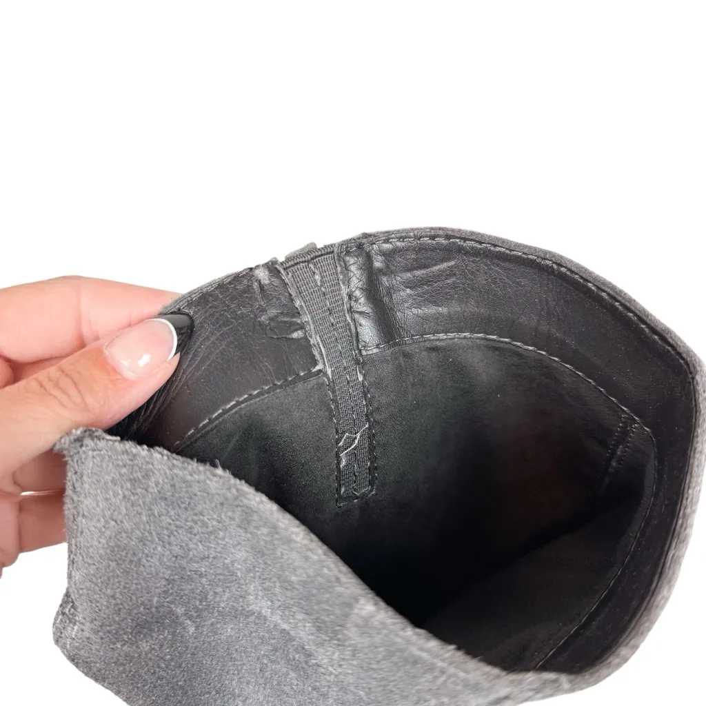 Dolce Vita Kylar Gray Suede Tall Knee High Heeled Point Toe‎ Boots Size 7.5 - Image 10