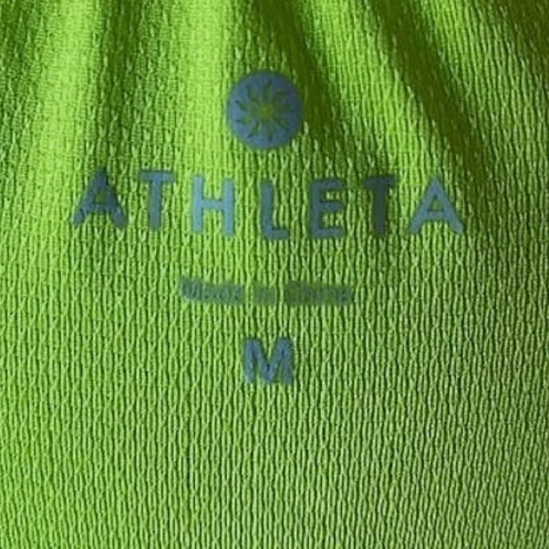 ATHLETA Neon Green Wick-It Swimsuit Bathing Suit Coverup #581751 ~ Womens MEDIUM - Image 7