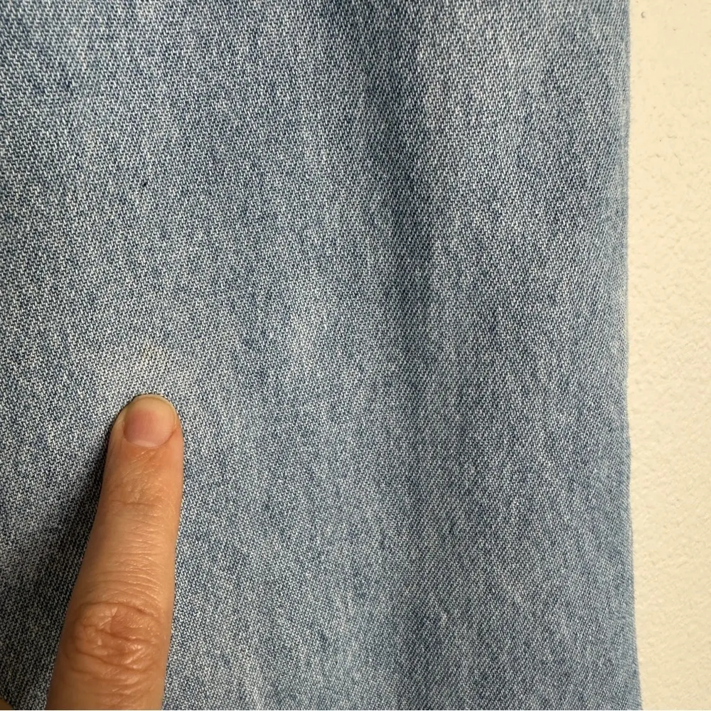 Vintage 100% Cotton Denim Jean Skirt Midi Sz 12 By Nancy Bolen For City Girl - Image 7