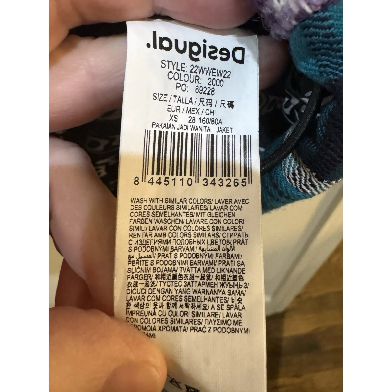 NWT Desigual Jacket Vest Patchwork Vest "Padded Copenhague" Size XS Quilted - Image 9