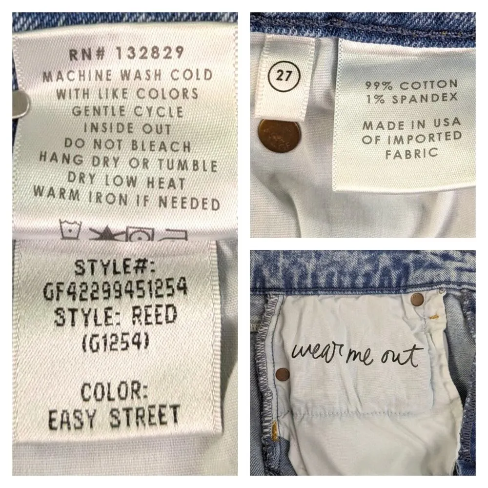 GRLFRND Reed High Rise Slim Easy Street EUC $228 Size 27 J1569 - Image 8