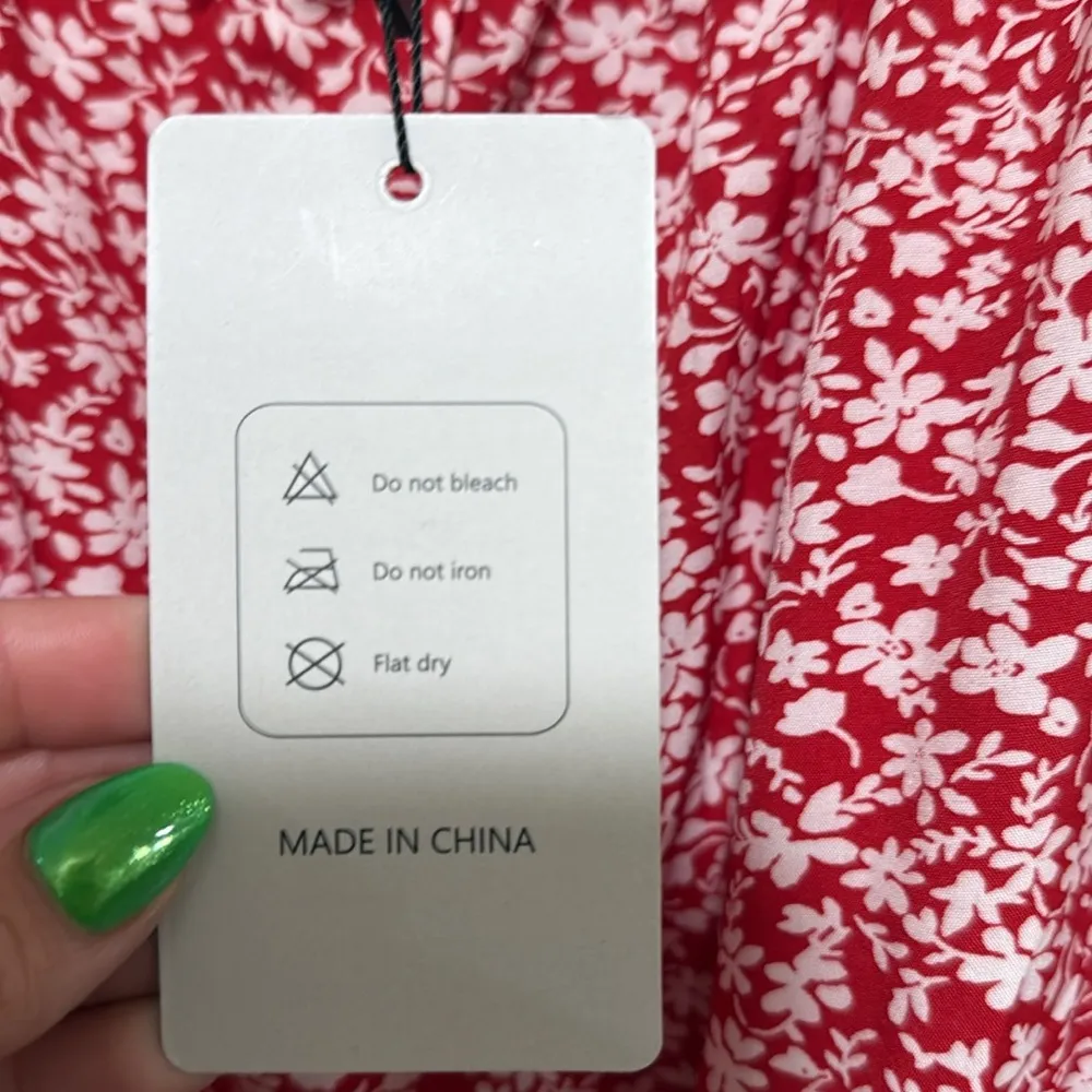 NWT red floral maxi dress plus size 3X - Image 4