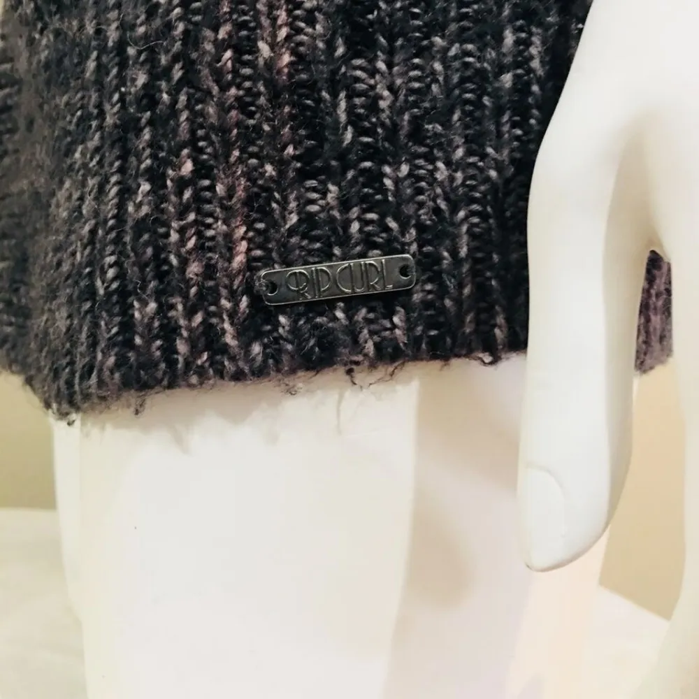 RIPCURL Sweater Sz XS Short Sleeve Gray Cardigan - Image 6