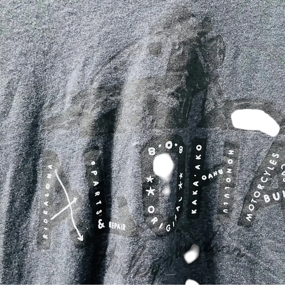 Harley Davidson Aloha Motorcycle Women's Gray T-Shirt Size XXL Short Sleeve - Image 3