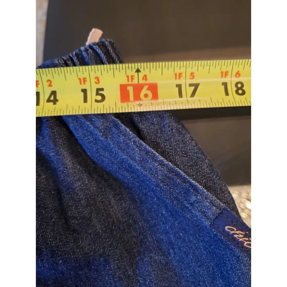 Chic Comfort Women's Blue Denim Cotton Mid Rise Casual Jeans Shorts Size 20W - Image 8