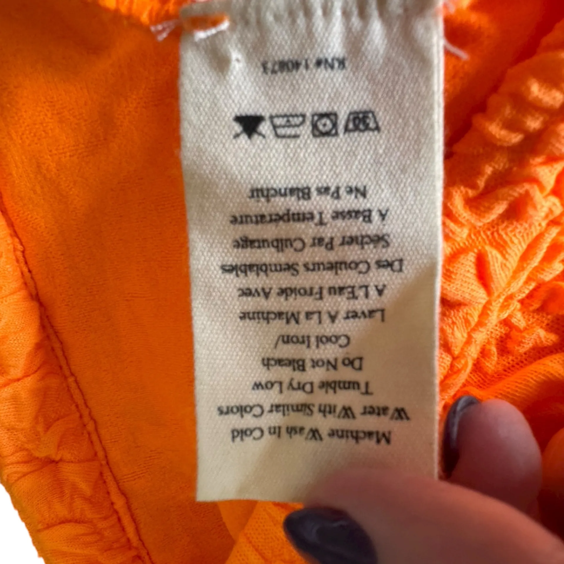 LOVESHACKFANCY - NWT Neon Tangerine Senina Crop Cardigan Sz XS - Image 9