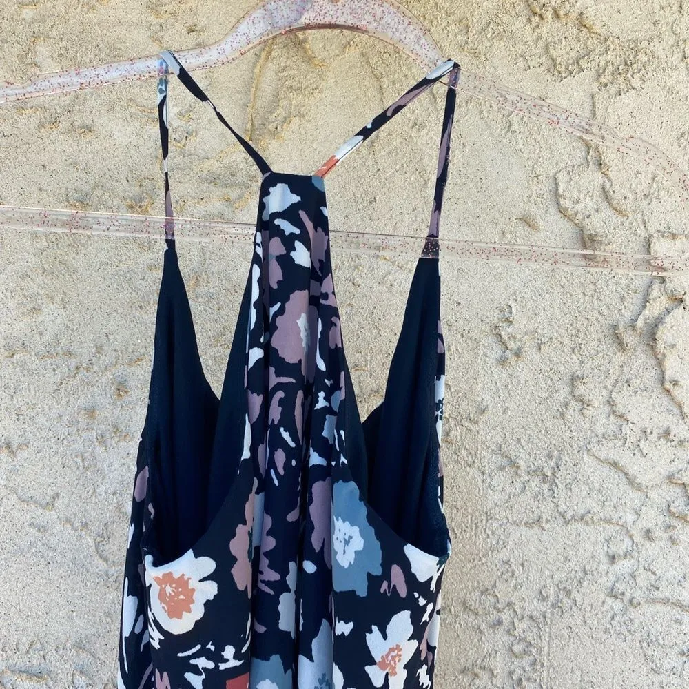 Loft outlet size extra small floral halter midi dress tie waist - Image 5