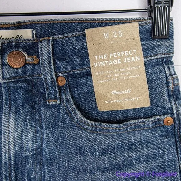 NEW Madewell The Perfect Vintage Jean‎ in Decatur Wash, 25 - Image 9