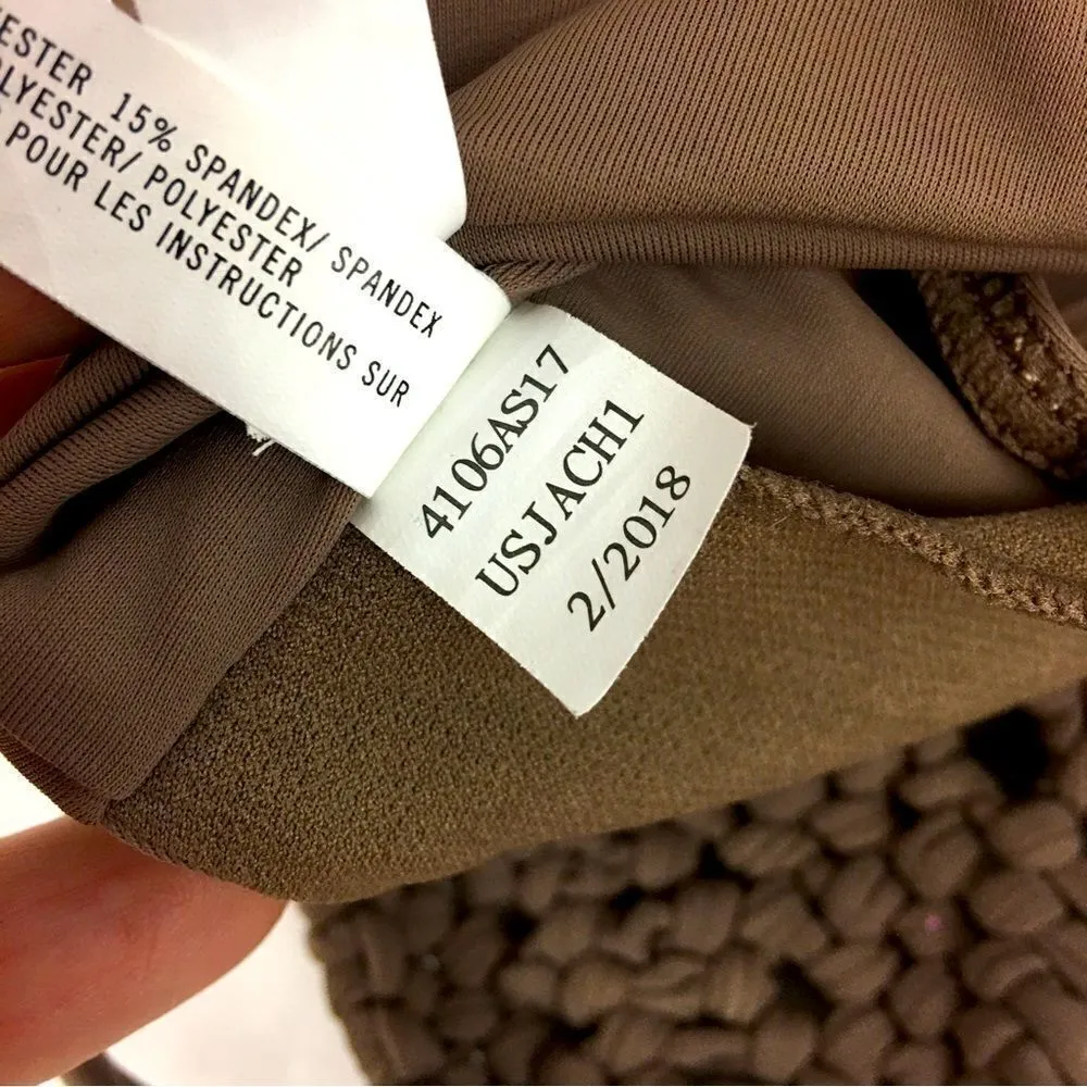 Cape Juby Brown Bikini Boho Top Size Small - Image 7