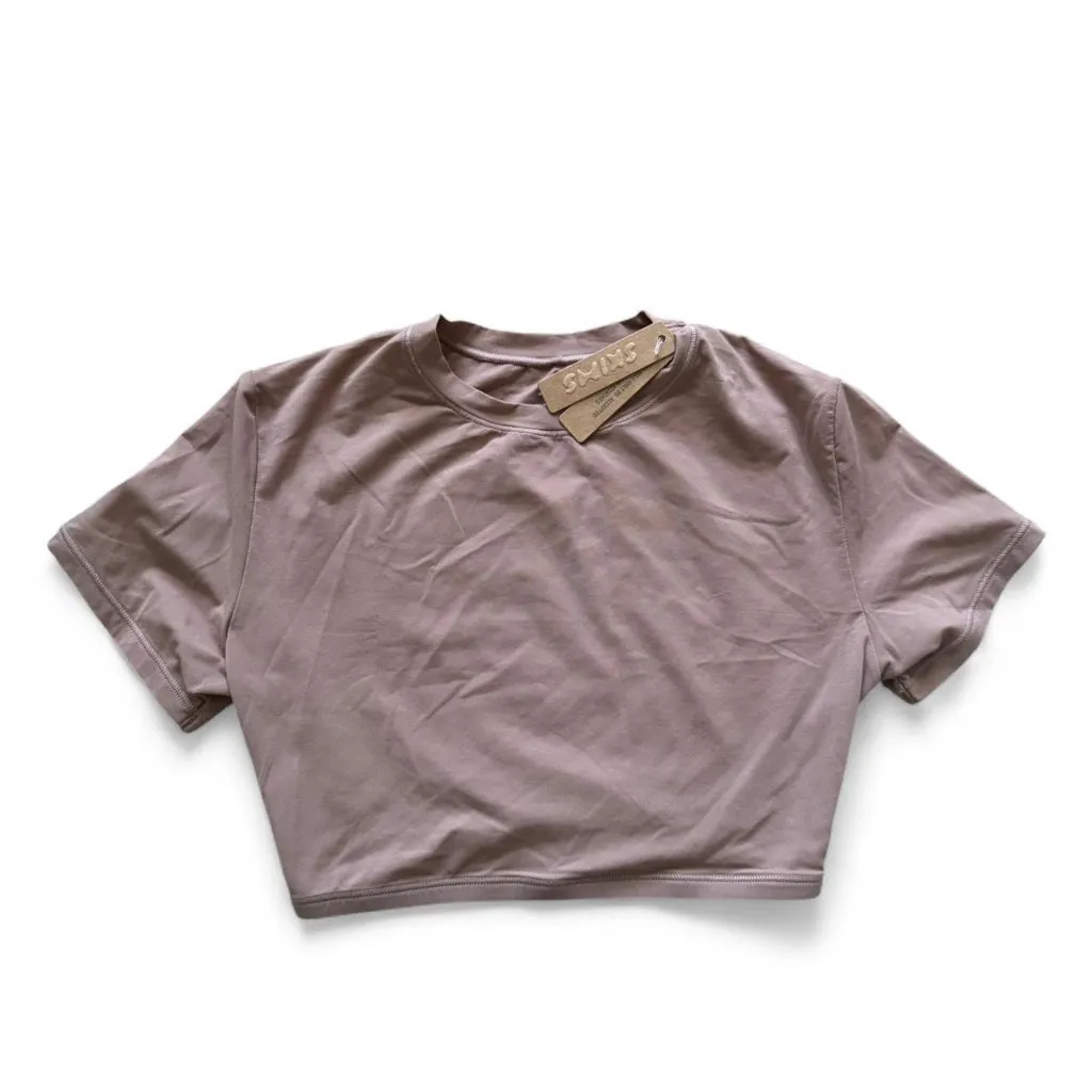skims fits everybody super cropped t shirt in sienna - Image 2