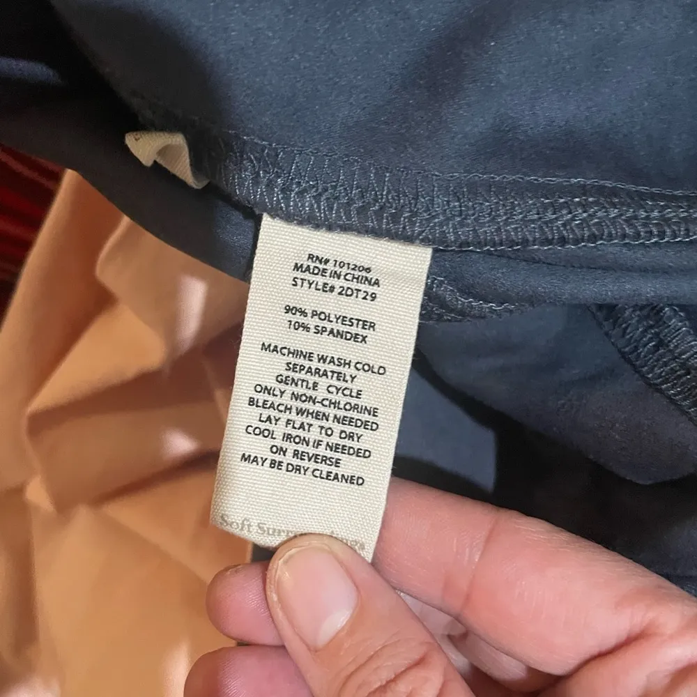 Soft Surroundings Grey Faux Suede Pants - Image 5