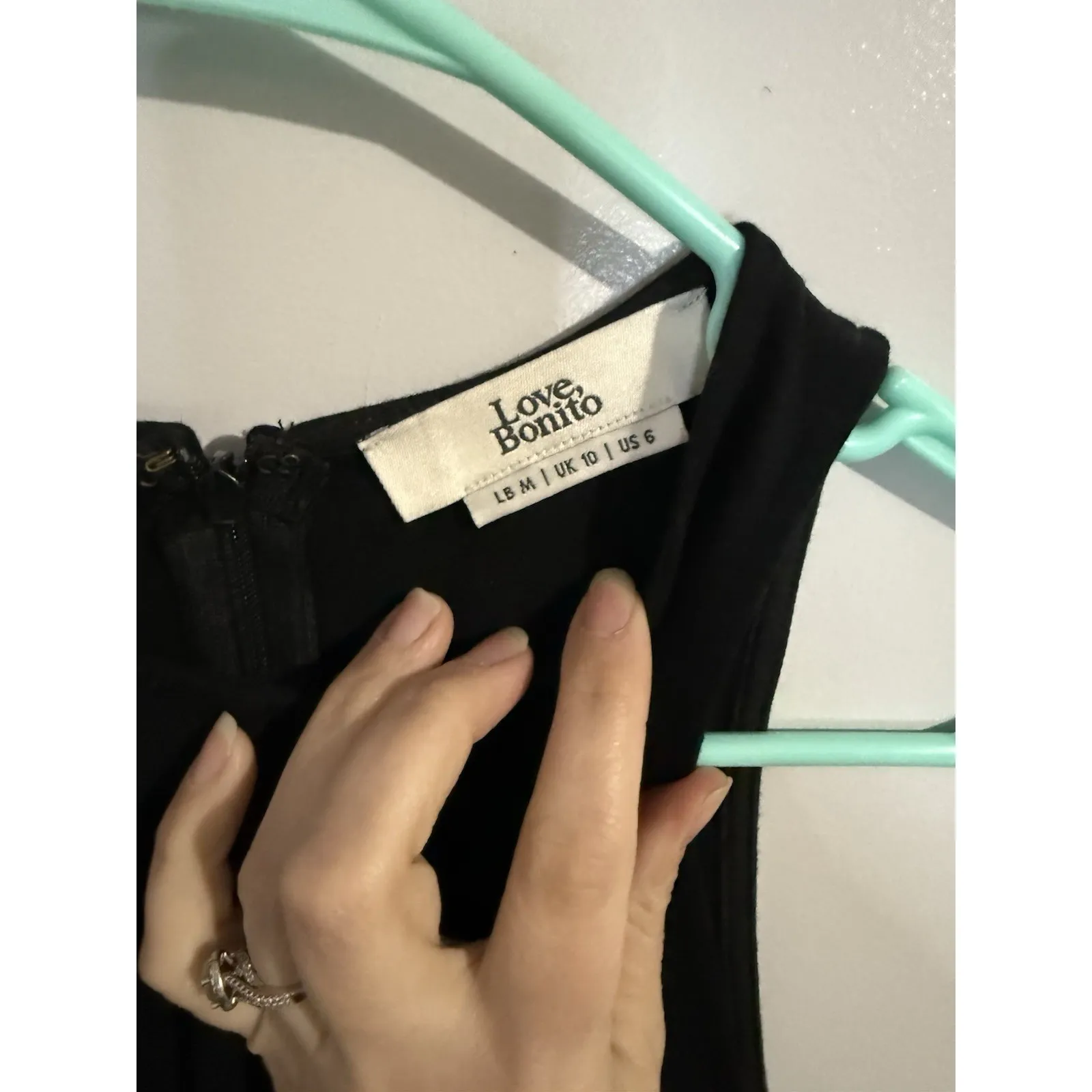 Love Bonito Black Women's Cocktail Midi Dress Womens Size M 6 - Image 4