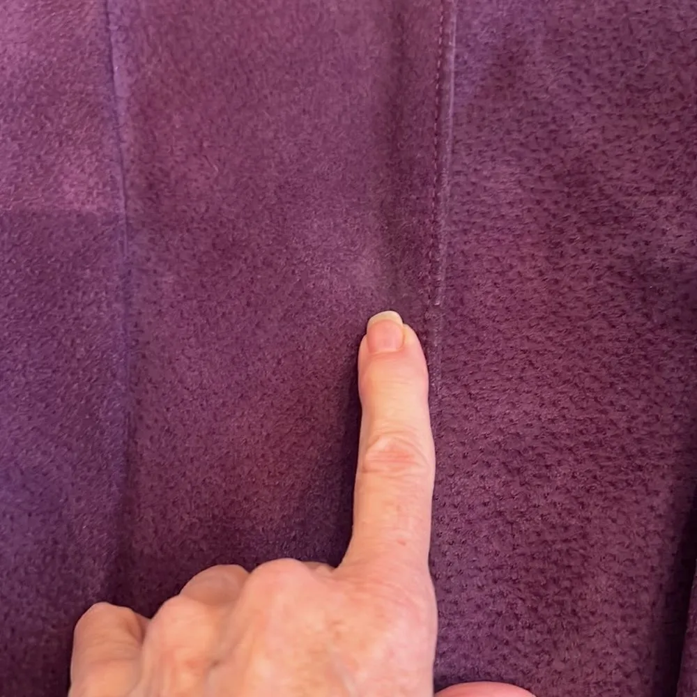 Avanti vintage sz10 purple suede jacket EVC see last 5 photos for signs of wear - Image 12
