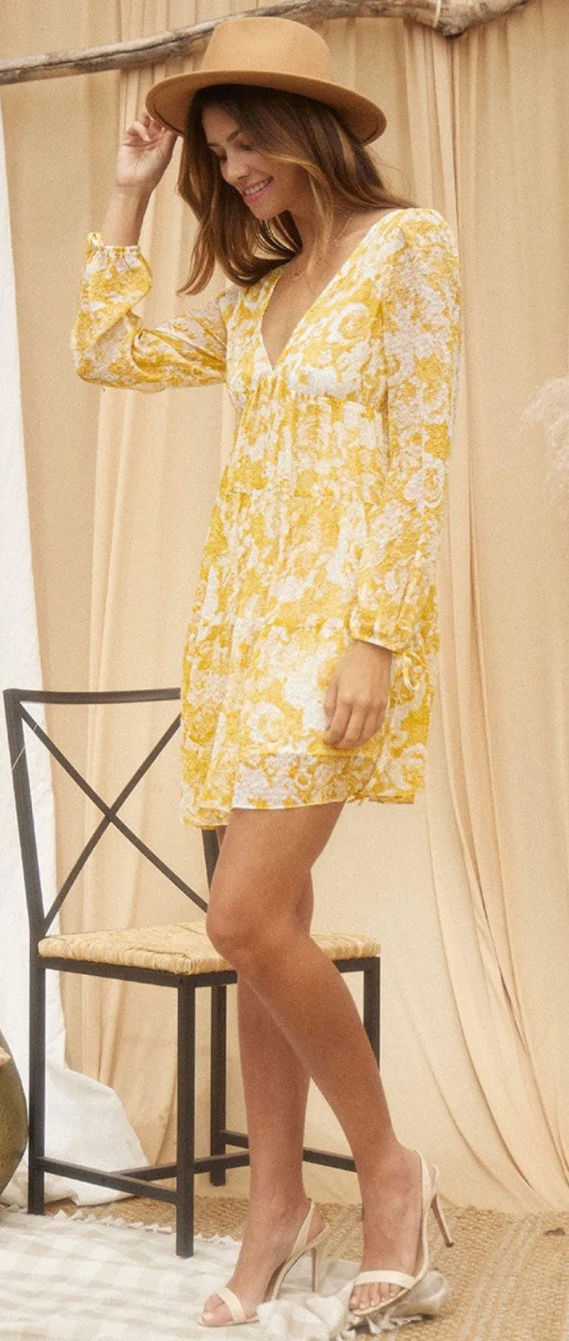 Chiffon Flowy Floral Dress - Image 3