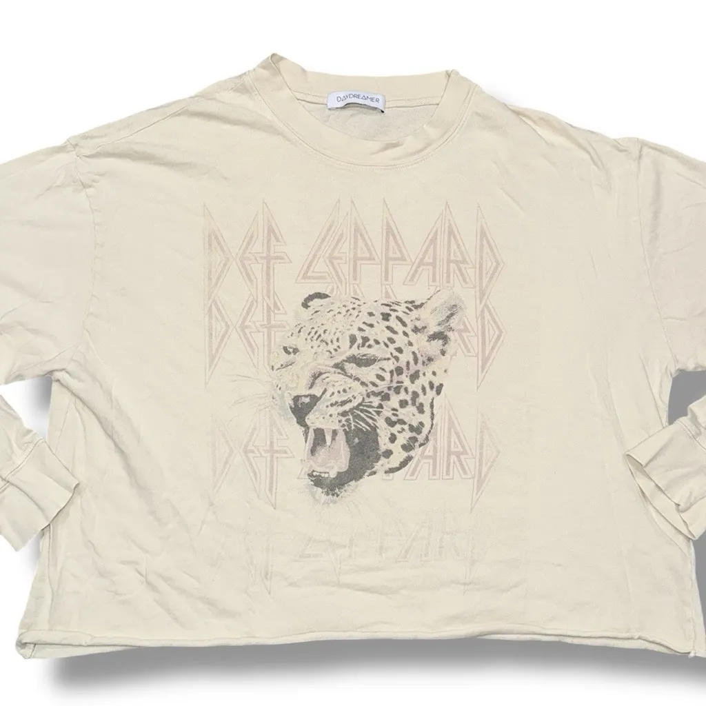 Daydreamer‎ Def Leppard Stacked crop graphic tee - Image 5