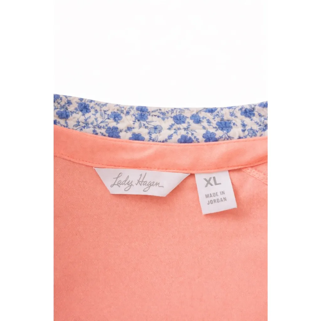 Lady Hagen XL Golf Polo 1/4 Zip UPF 50+ Blushing Peach NWT - Image 4