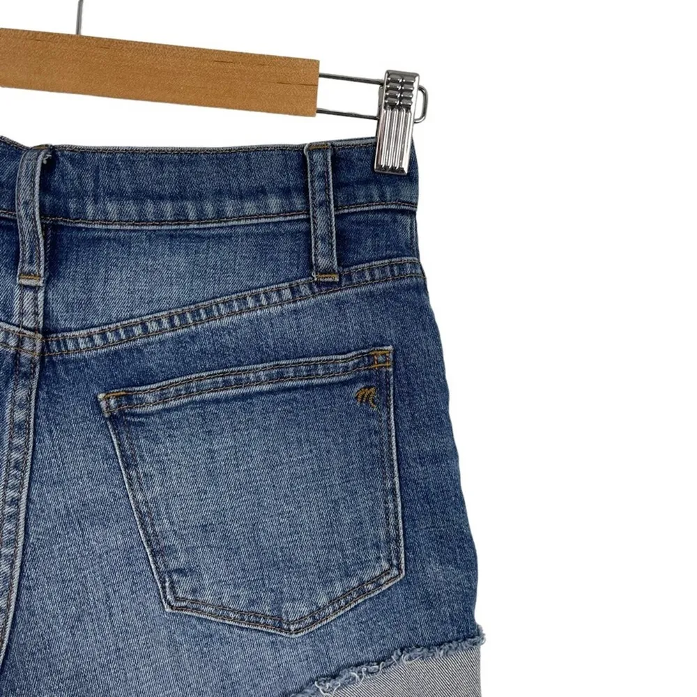 Madewell High-Rise Denim Shorts in Glenoaks Wash: Cutoff Edition Stretch Size 24 - Image 9