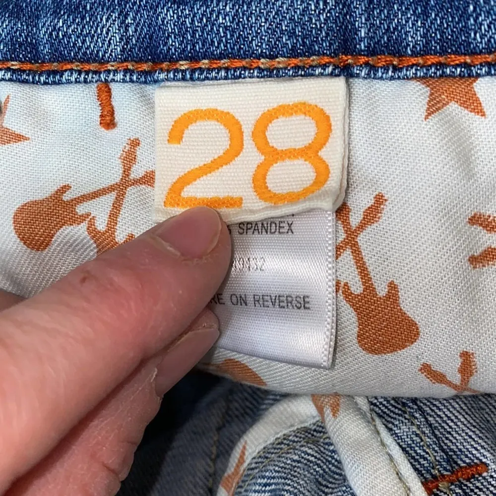 BCBGirls Rock & Roll Flared Low Rise Denim Jeans EUC Sz 28 Cotton - Image 7