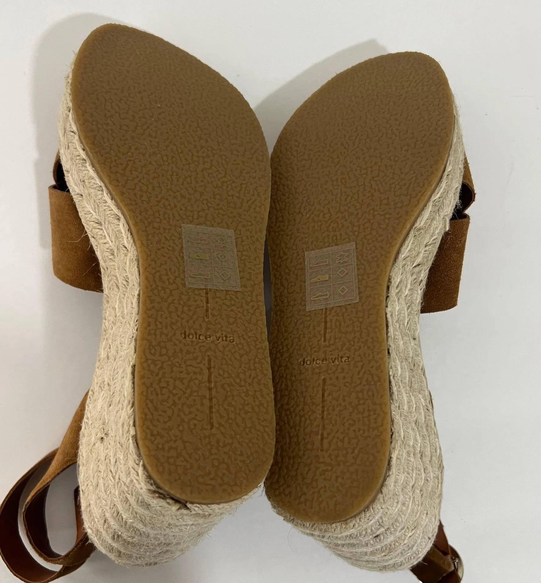 Dolce Vita Pello Brown Suede Womens Espadrille Wedges Size 10 - Image 9