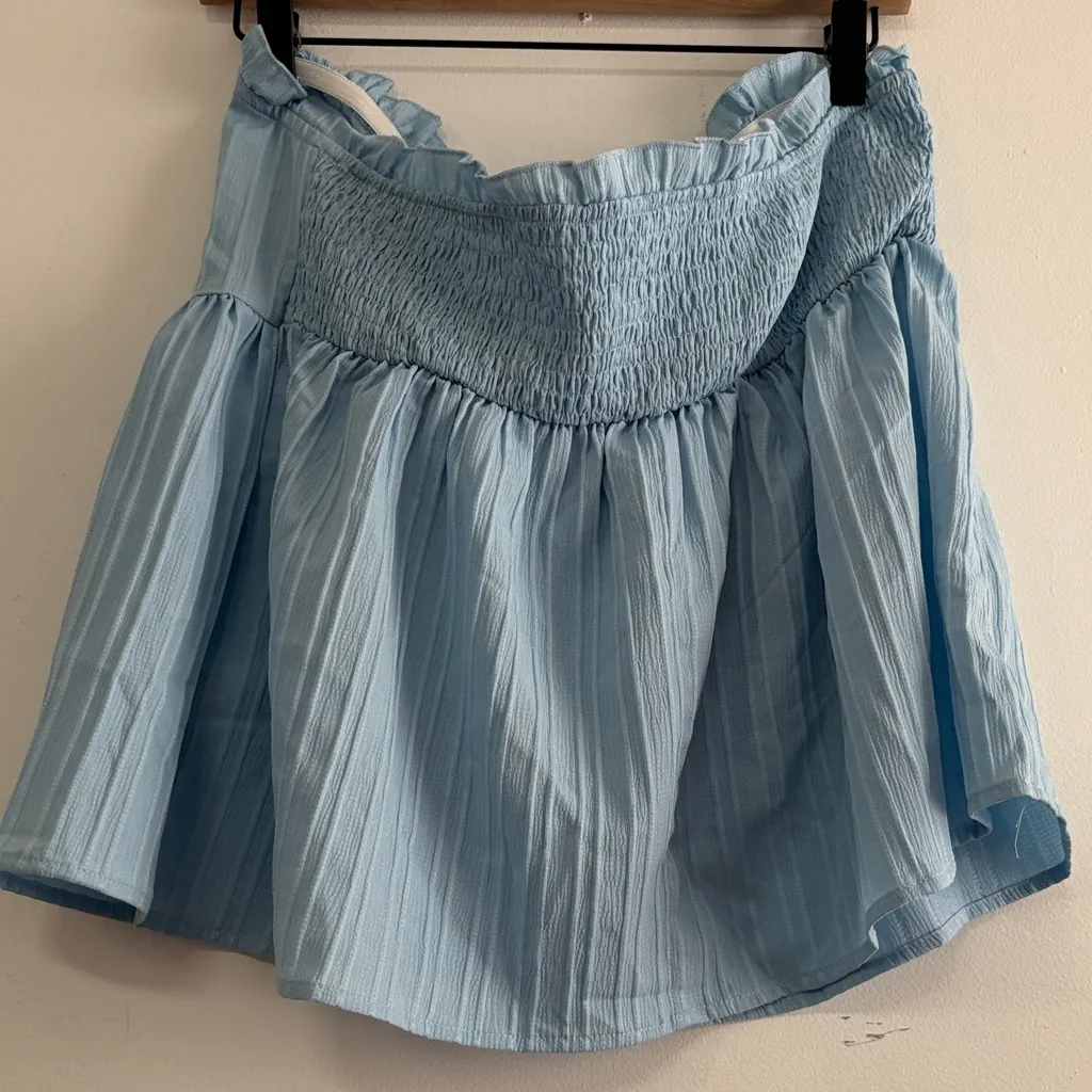 SHEIN Sky Blue Strapless top - Image 4