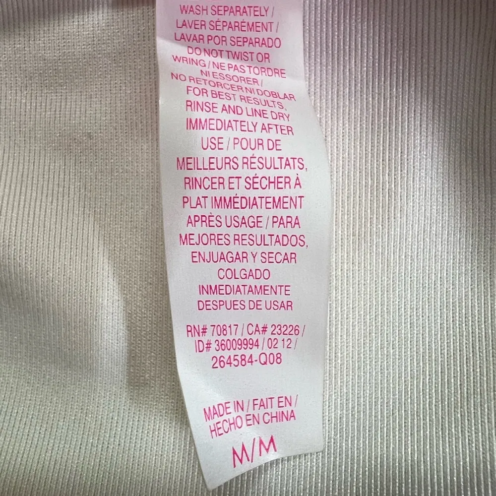 Victoria’s Secret colorful striped two piece swimsuit bikini triangle tie medium - Image 8