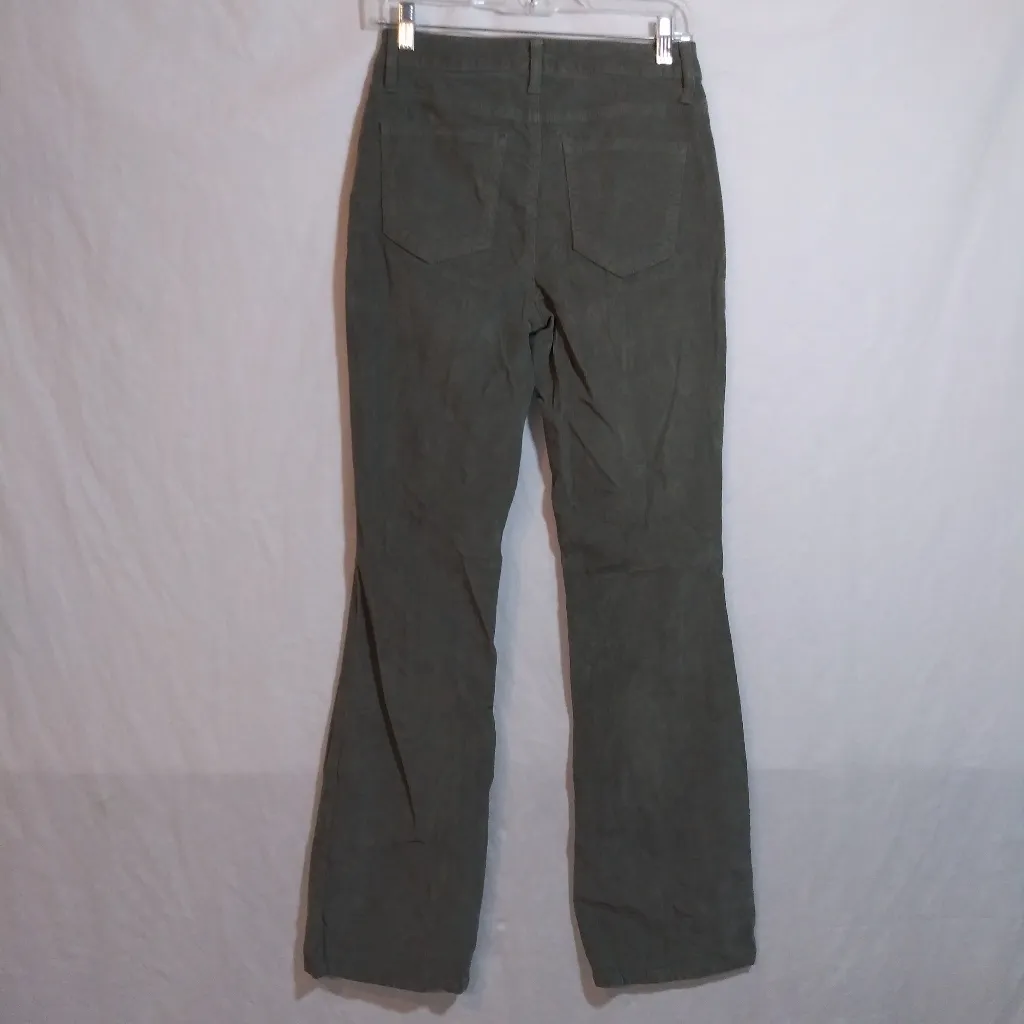 Re Generation Celebrity Pink Jeans Dusty Olive Bamboo Corduroy Flare  Size 28 - Image 5
