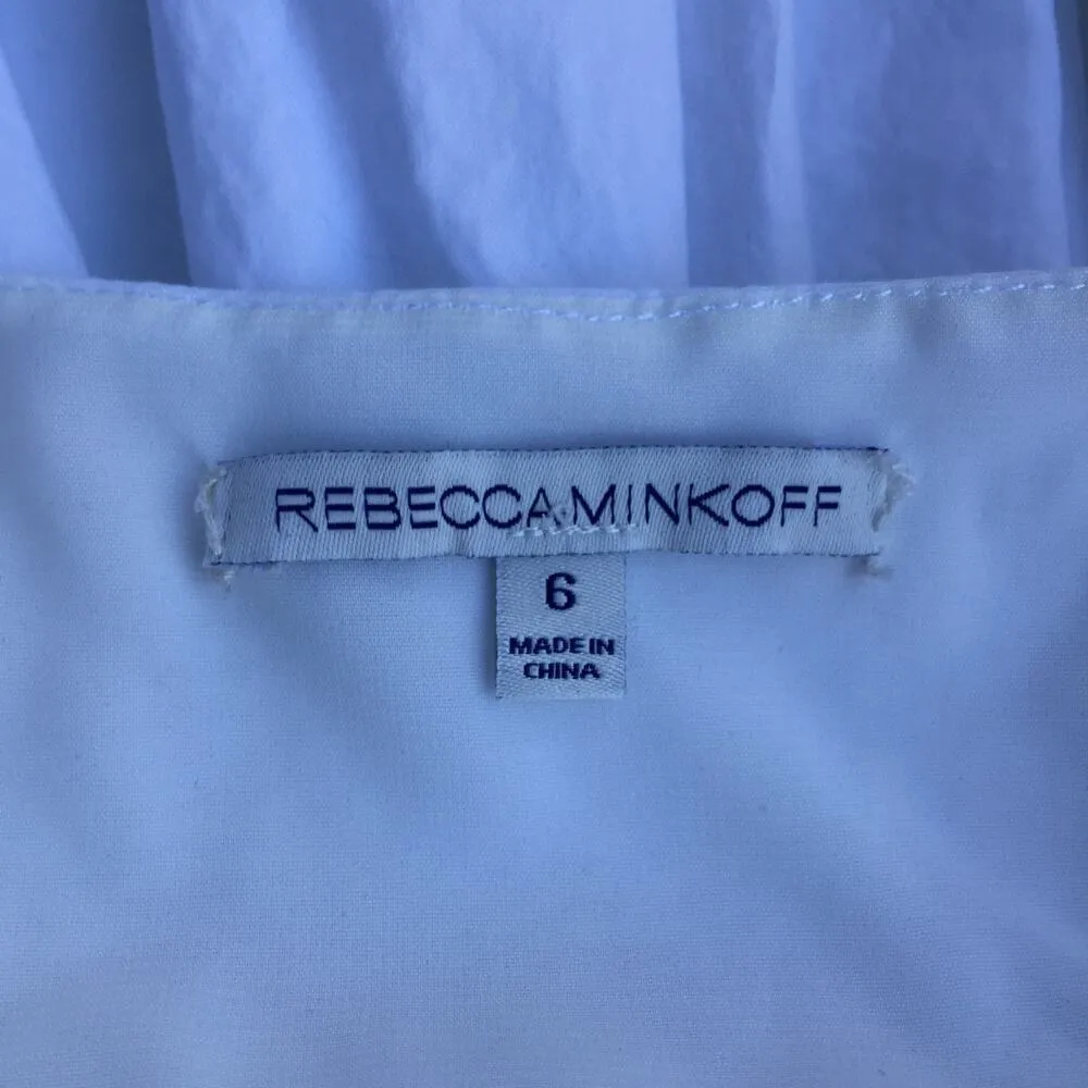 Rebecca Minkoff White Tess Fit And Flare Dress 6 - Image 9