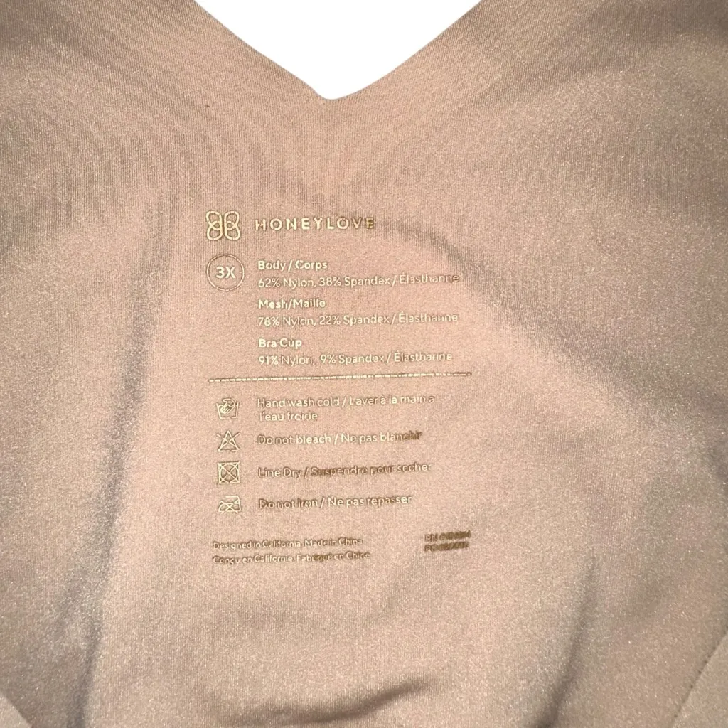 Honeylove Liftwear Tank Shapewear Top 3X Tan - Image 3