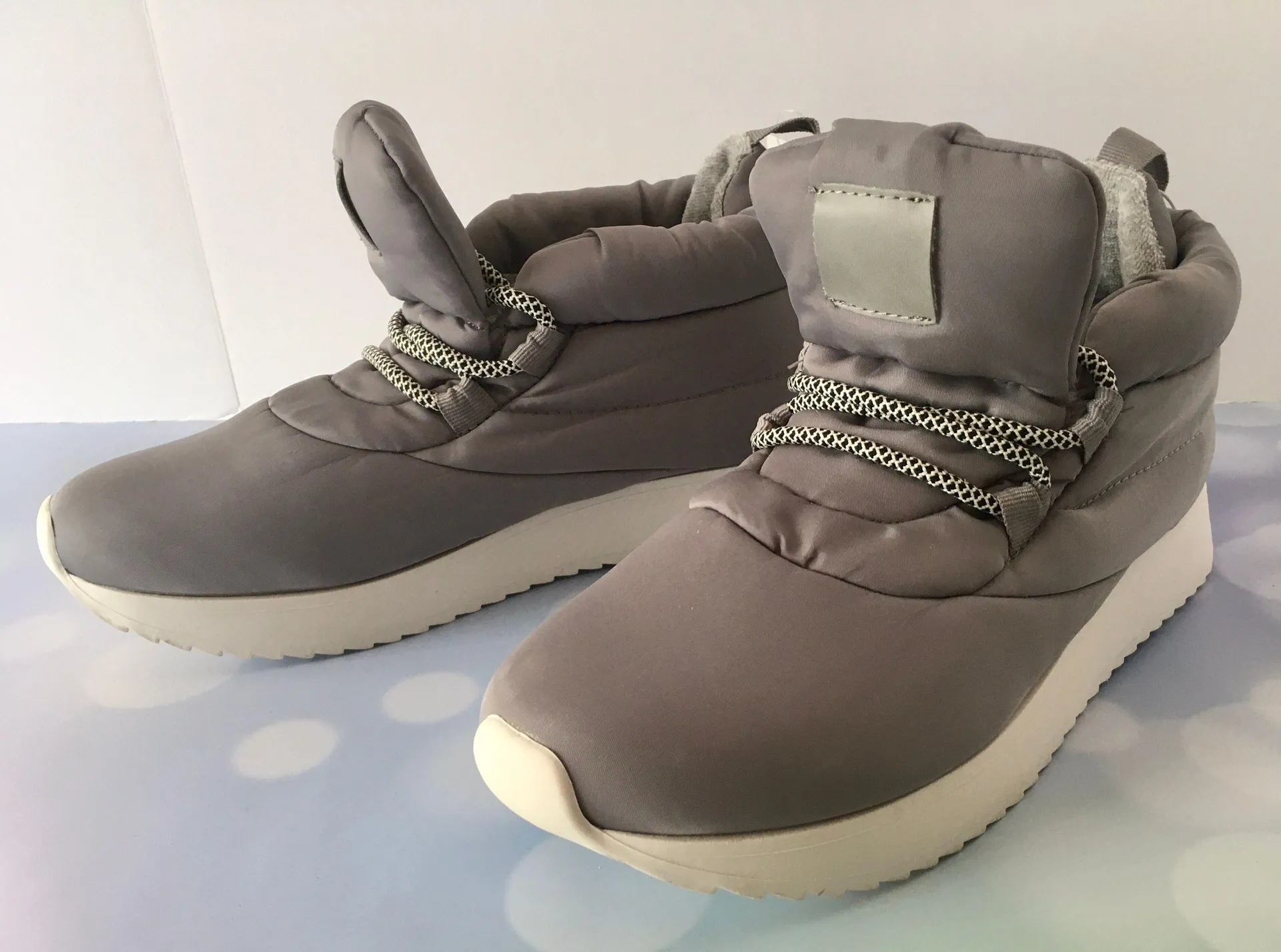 Gray Sneaker Boots, Size 8 - Image 3