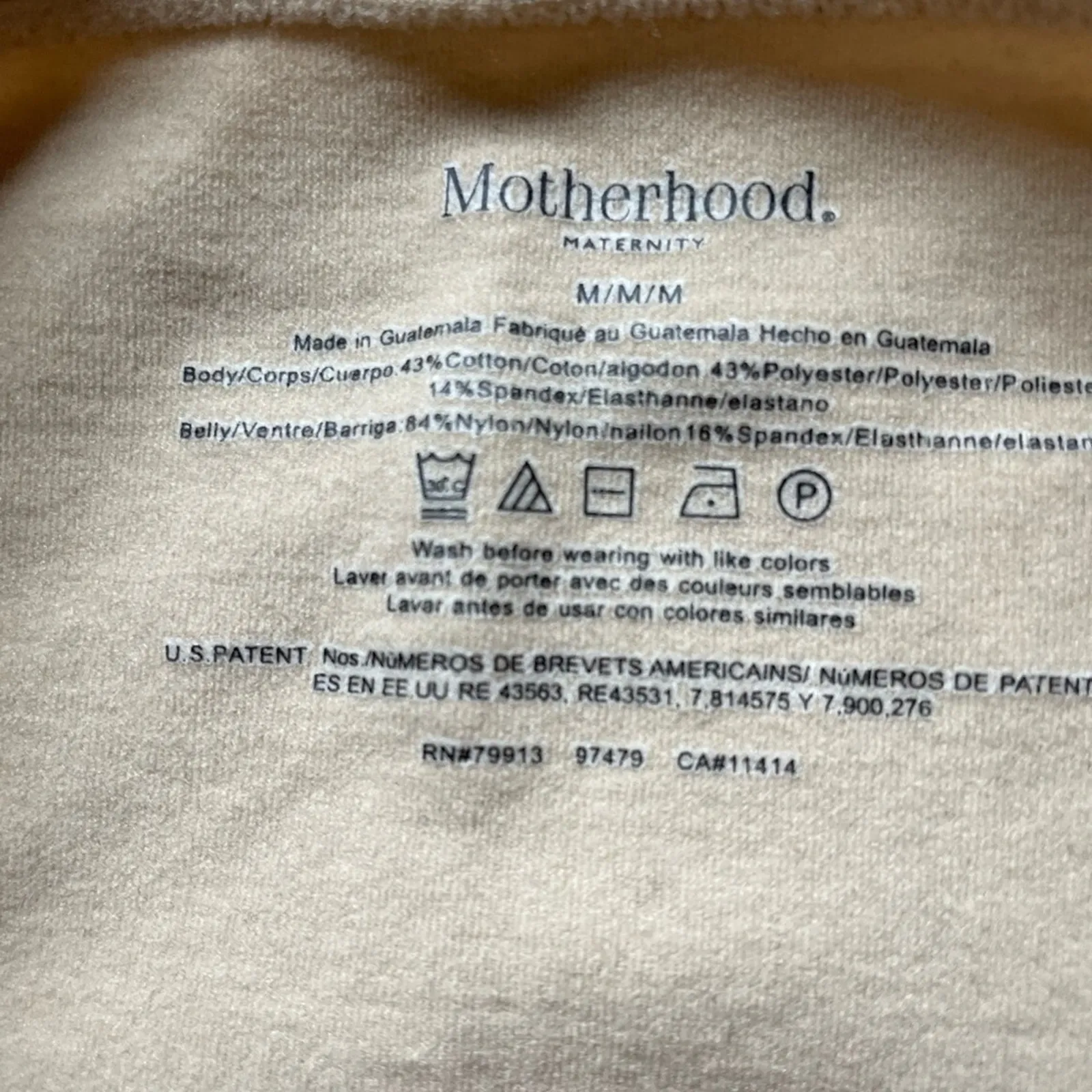 Motherhood Maternity Charcoal Grey Cropped Leggings Size Medium New w Tags - Image 5