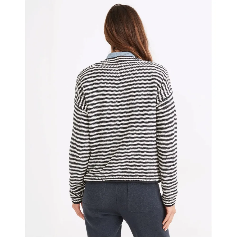 Madewell Seagrove Pullover Sweater in Dark Baltic Stripe - Image 3