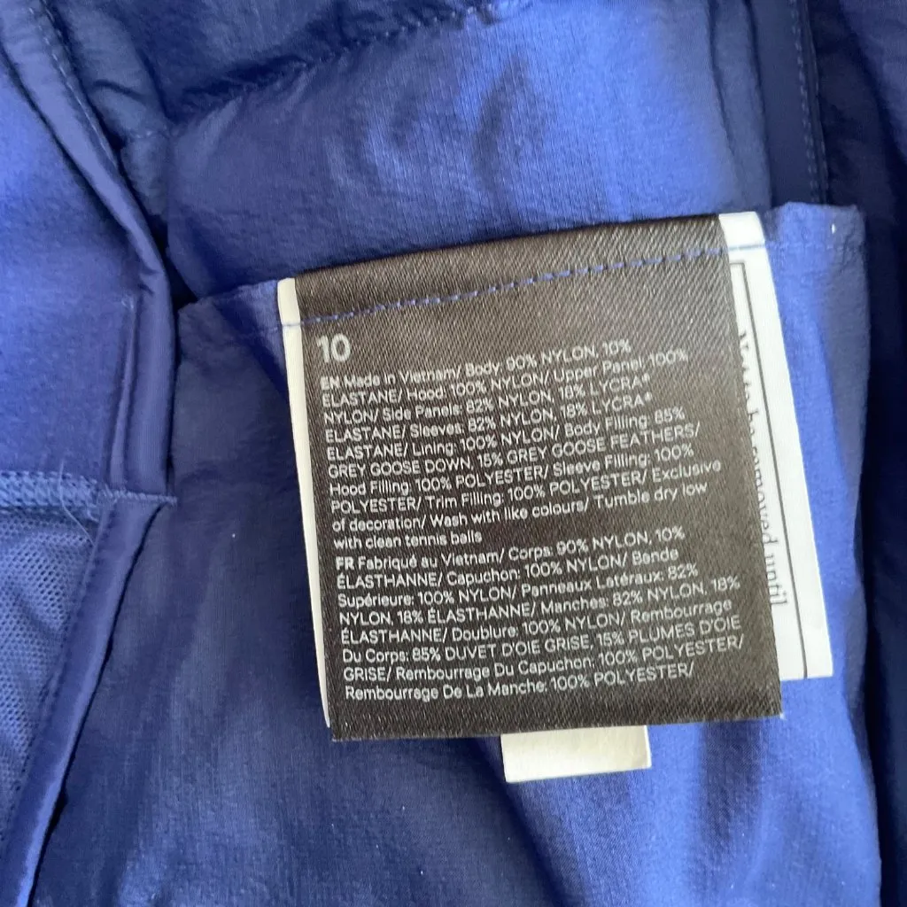 NWT Lululemon down for it all running workout jacket wild indigo SZ4 bust32 Blue Size 4 - Image 3