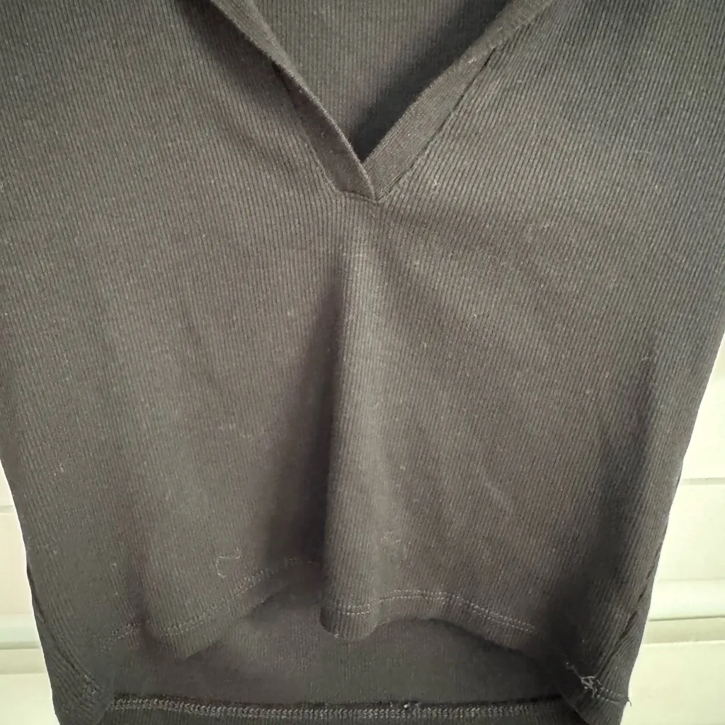 ZARA COLLARED CROP TOP - Image 3