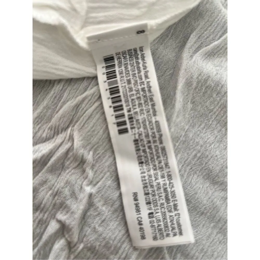 NWT Forever 21 Long Sleeve Off Shoulder Cami Top Blouse Shirt White Small - Image 10