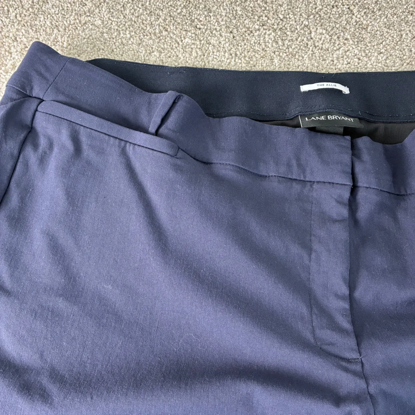 Lane Bryant The Allie Plus Size Blue Career Stretch‎ Pants Womens  Plus Size 28R - Image 2