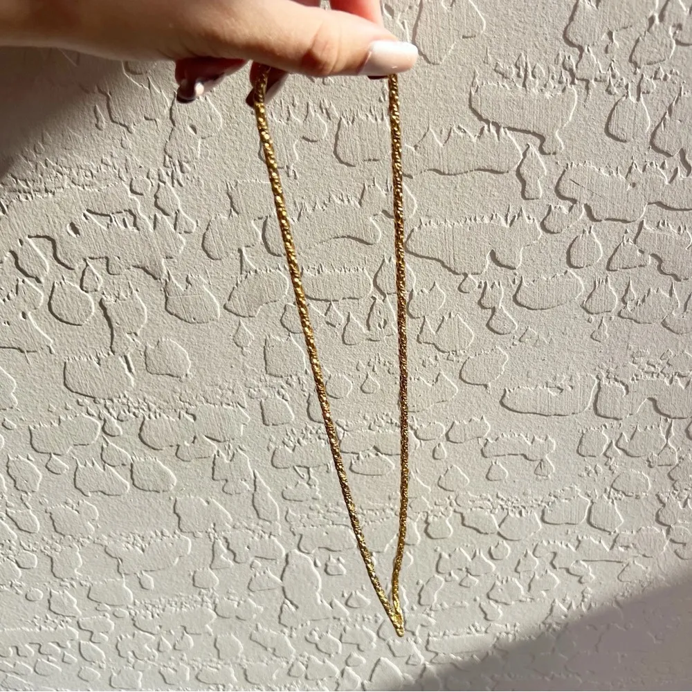 Monet Gold Rope Tied Necklace - Image 4