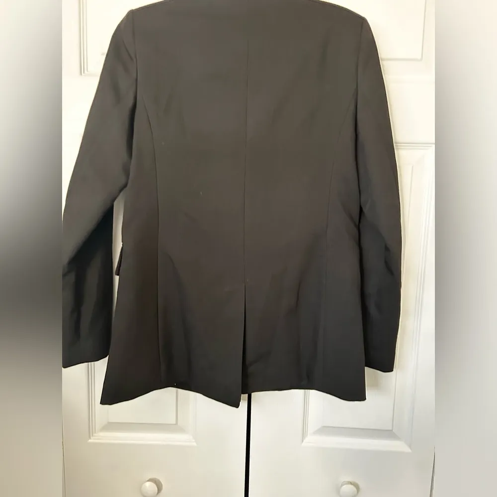 The Cross-Cut Blazer- Black - Image 2