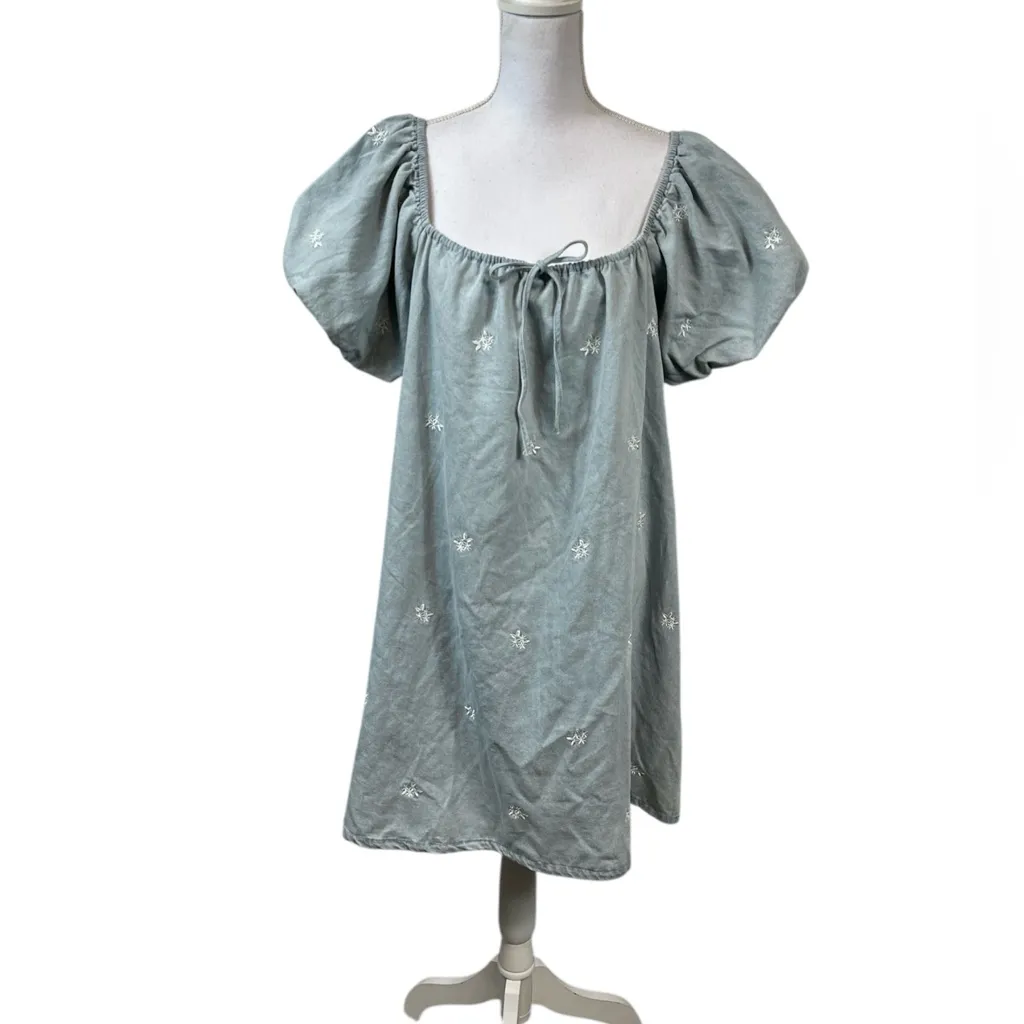 Gilli Women’s California Cowgirl Embroidered Bleach Wash Denim Wash Size L NWT Blue Size L - Image 2