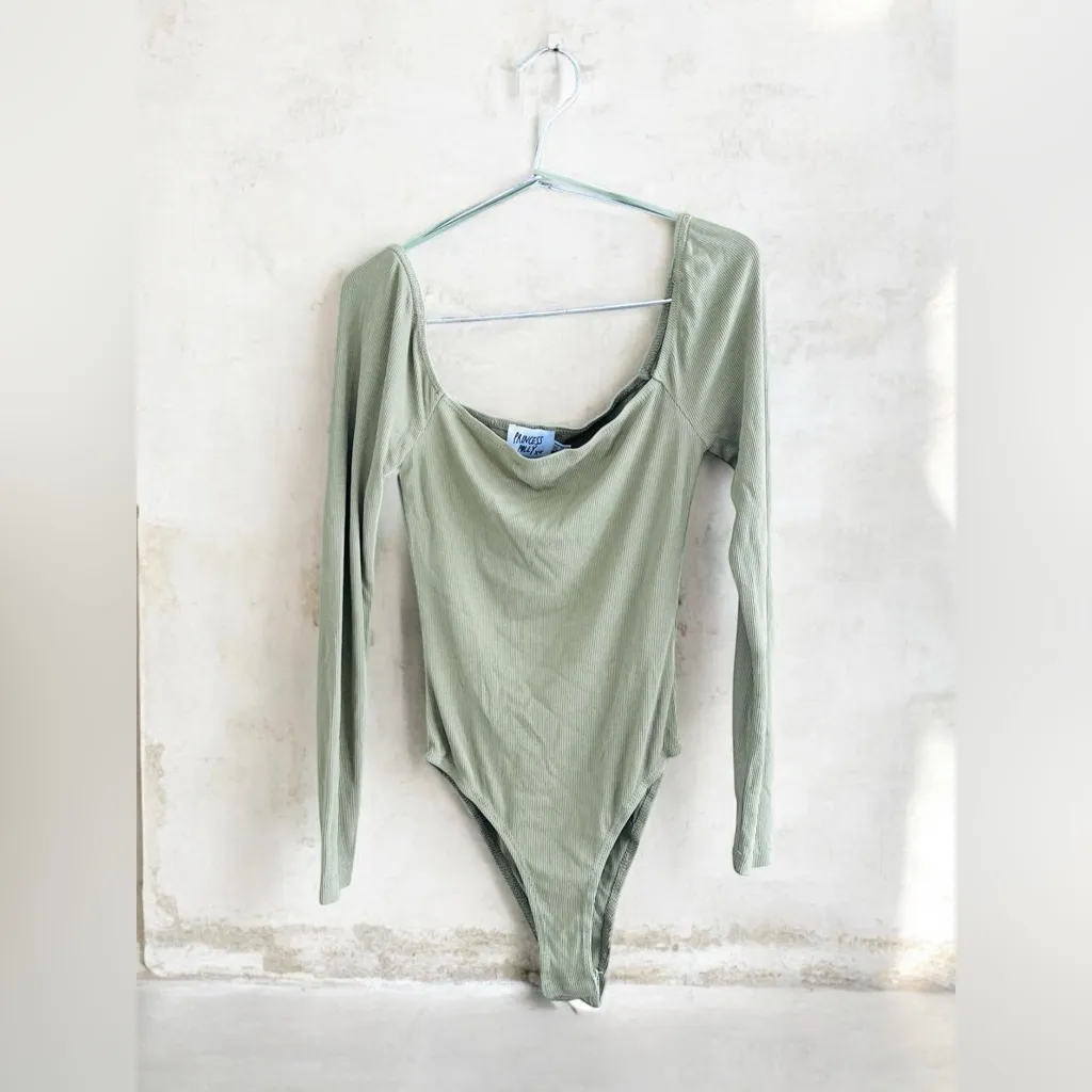 Princess Polly Charlotte Bodysuit Sage - Image 2