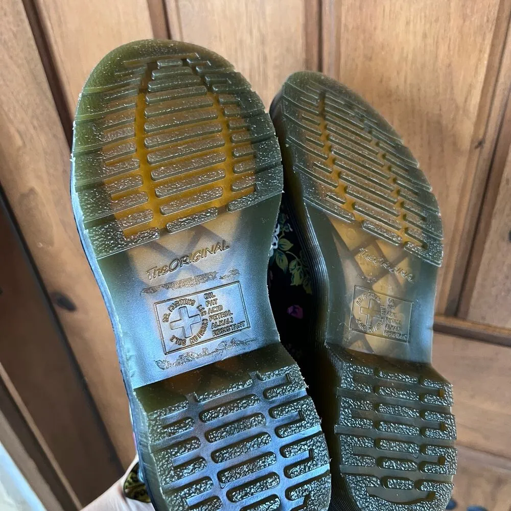 Doc Martens 1460 Pascal Women's‎ Vintage Floral Leather Lace Up Combat Boots - Image 6