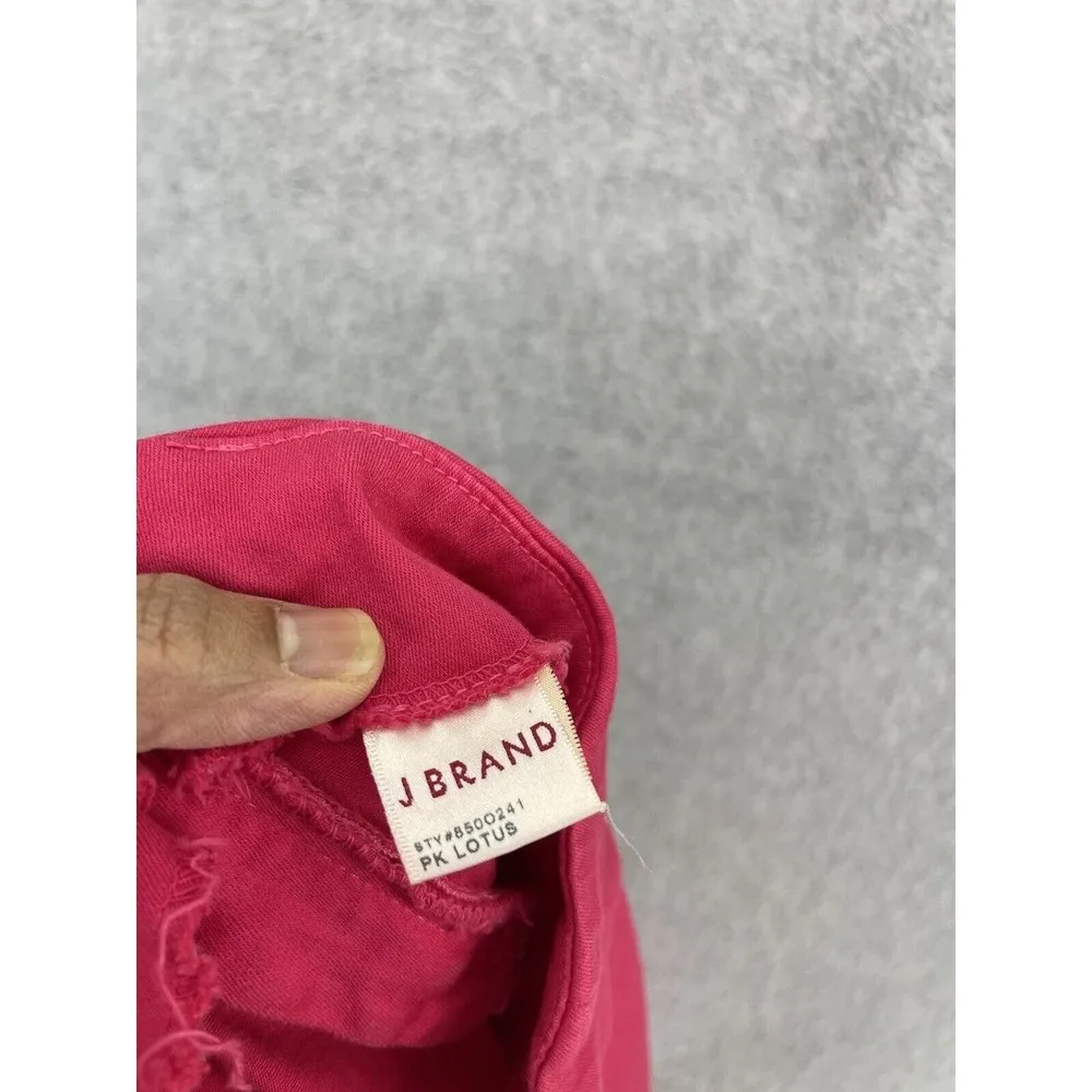 J Brand Women's Capri Pants Solid Pink Lotus Size 27 - Image 5