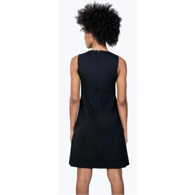Ministry Of Supply Kinetic Black Shift Dress Size 8 - Image 10