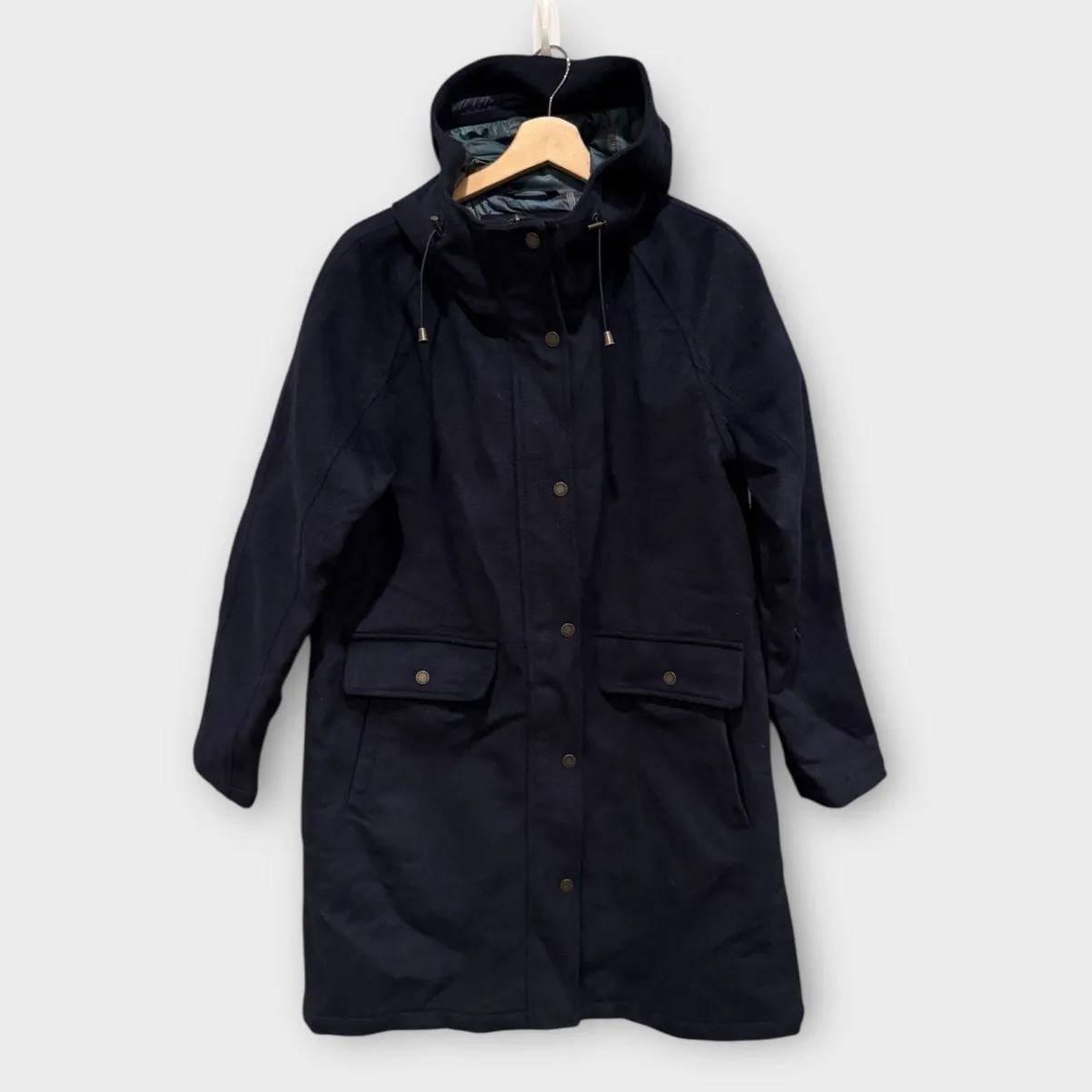 PENDLETON Hayden Water Repellent Wool Blend Hooded Coat Size Medium - Image 6