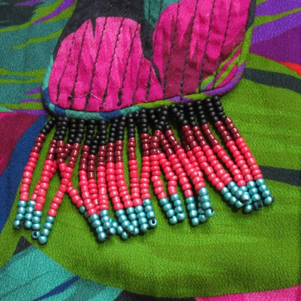 NWT Farm Rio Midnight Leaves Jumper Tropical Print Soft Fluid Belted Jumpsuit S - Image 6