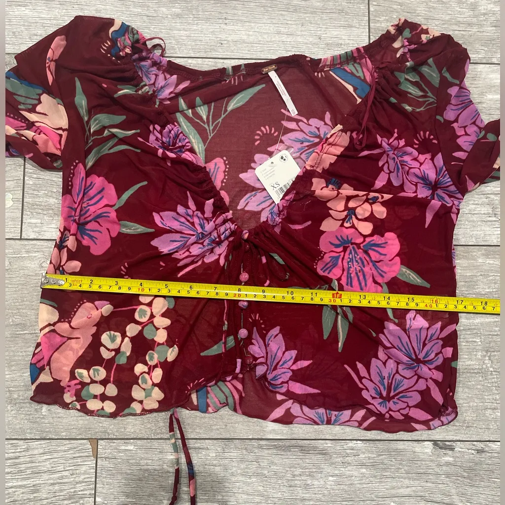 NWT Free People Of Paradise Crop Top Shirt - Image 11