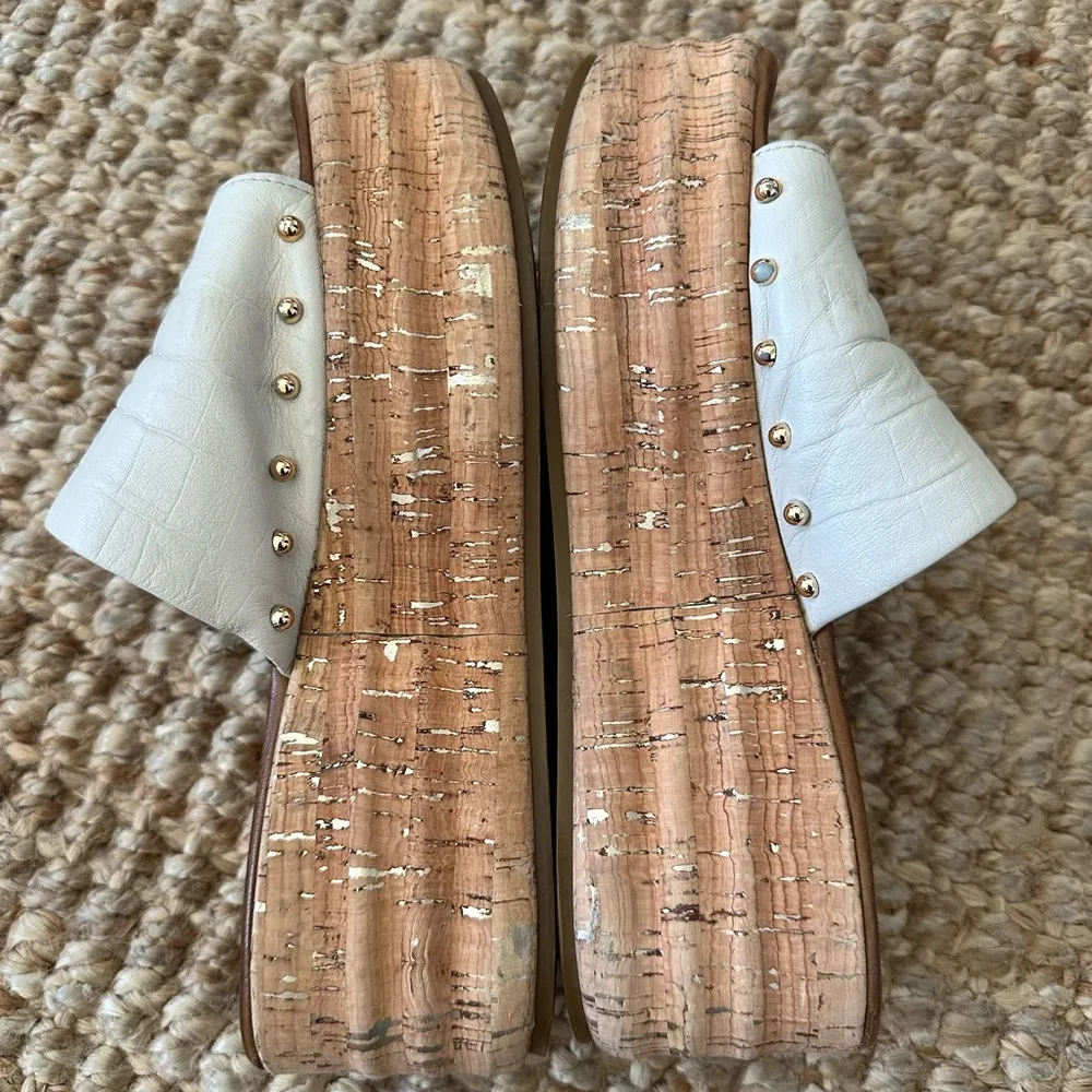 KURT GEIGER Women's Monica Croc-embossed Platform Slide size 37 - Image 6