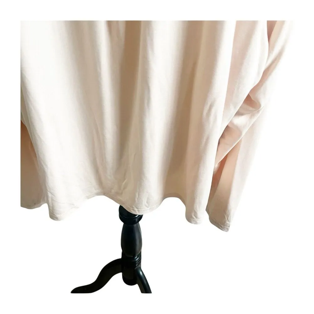 Stylus 3X Women’s Sand Wash Tee Peach Tan NWT Activewear Scoop Neck Modal Blend - Image 4