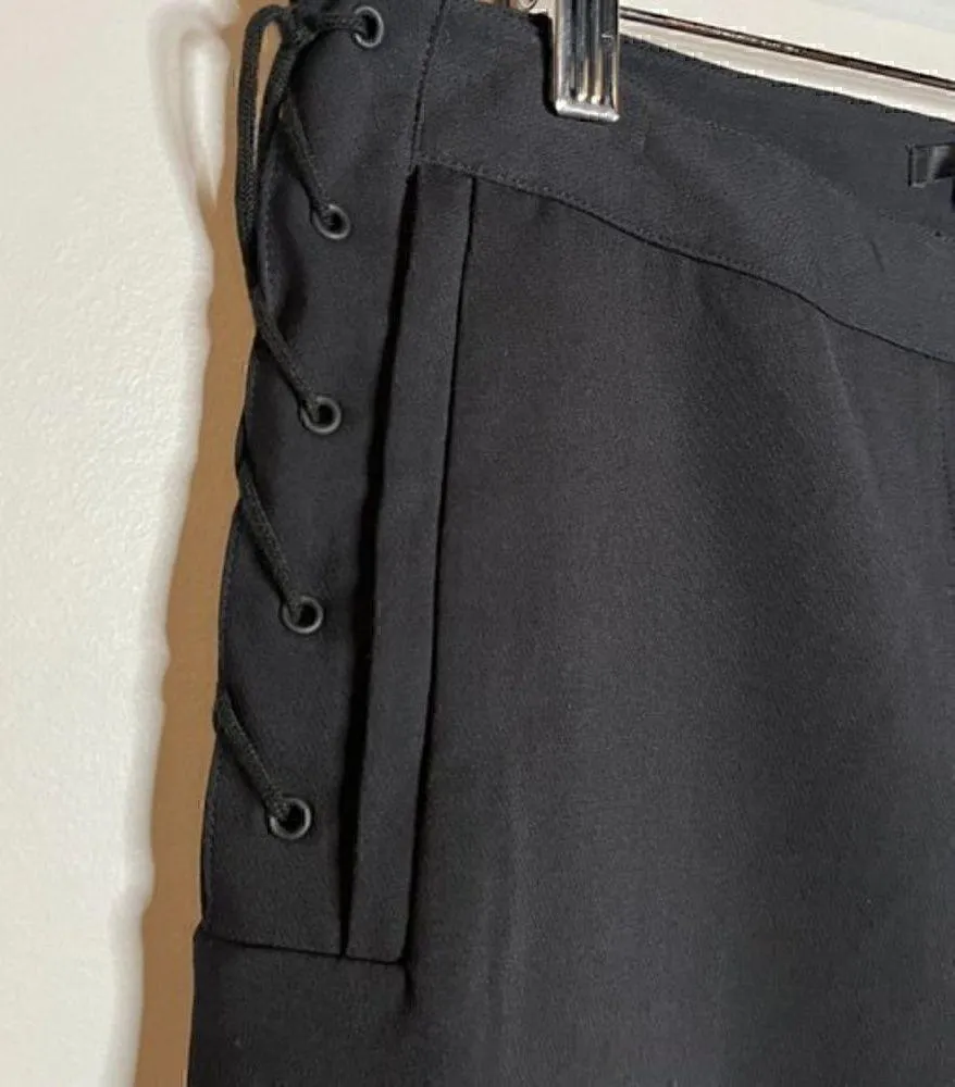 Tibi black lace up ankle dress pants - Image 3