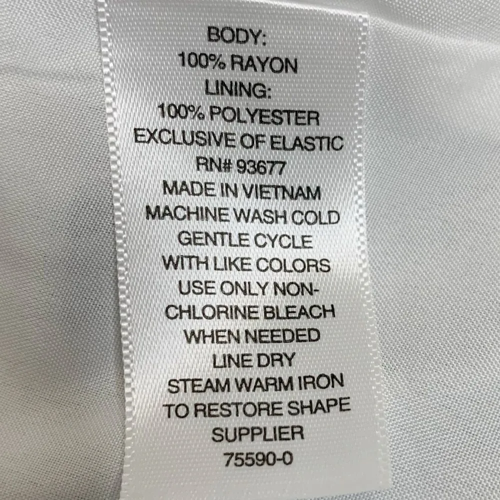 NWT a.n.a Size 6 Green Naples Stripe Faux Wrap Skirt - Image 11