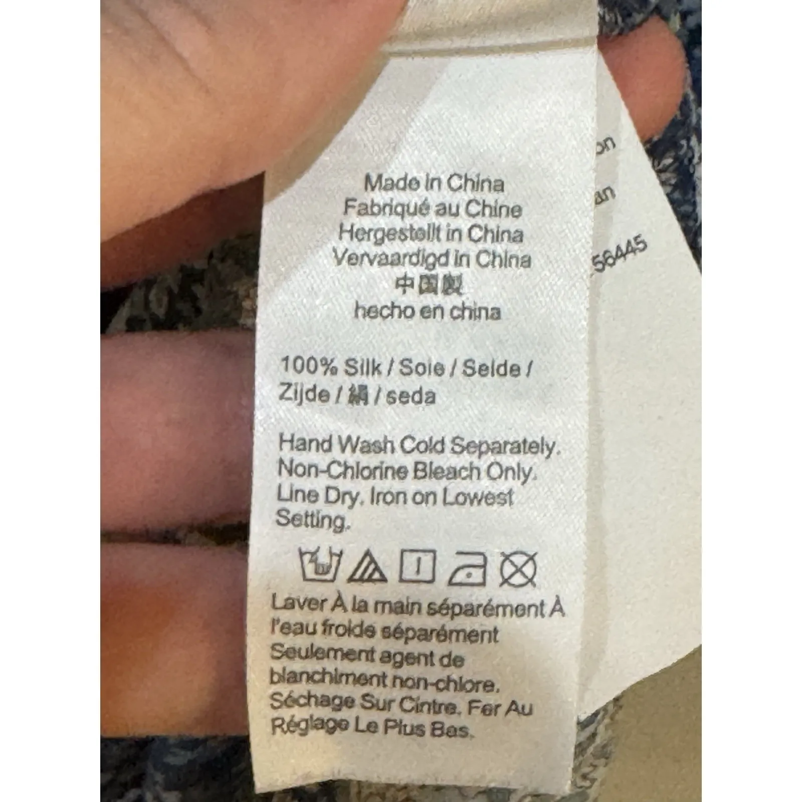 J Crew‎ Shirt Dress Women Blue Oversized Paisley 100% Silk Tie Size 4 - Image 10